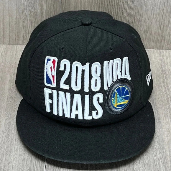 2018 NBA Finals Golden State Warriors New Era 9Fifty Cap Hat Mens One Size Black - Picture 1 of 10